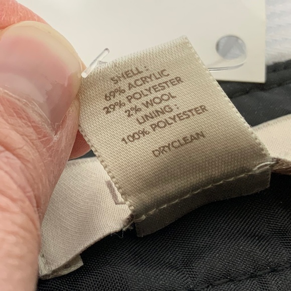 Loft Woven Black & White Skirt - Petite Size 8 - NWT - Picture 8 of 9